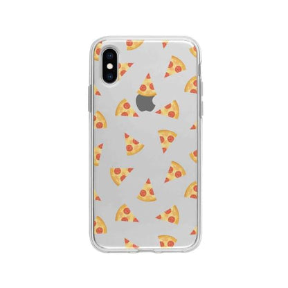 Coque Pour iPhone X Pizza Pepperoni - Coque Wiqeo 10€-15€, Estelle Adam, iPhone X, Motif Wiqeo, Déstockeur de Coques Pour iPhone