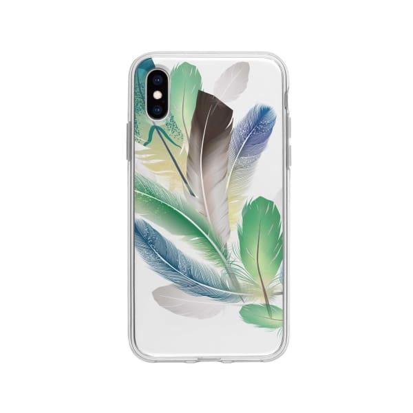 Coque Pour iPhone X Plumes - Coque Wiqeo 10€-15€, Estelle Adam, Illustration, iPhone X Wiqeo, Déstockeur de Coques Pour iPhone