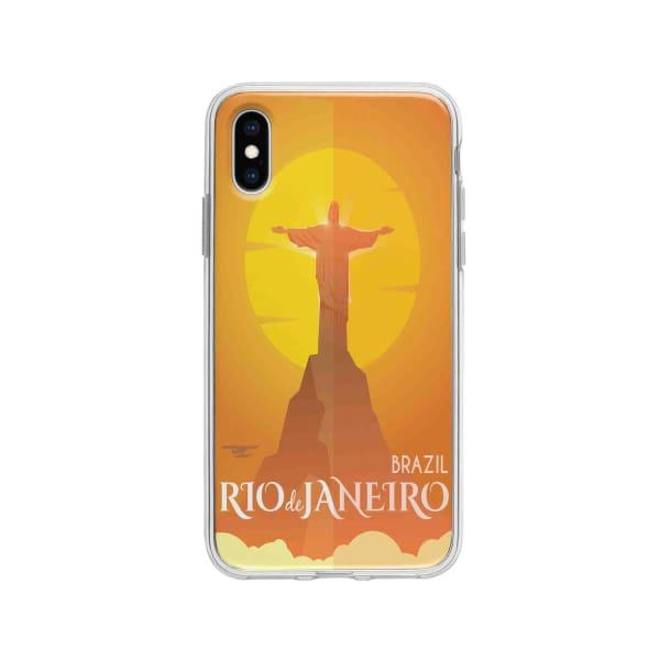 Coque Pour iPhone X Rio de Janeiro - Coque Wiqeo 10€-15€, Estelle Adam, Illustration, iPhone X, Voyage Wiqeo, Déstockeur de Coques Pour iPhone