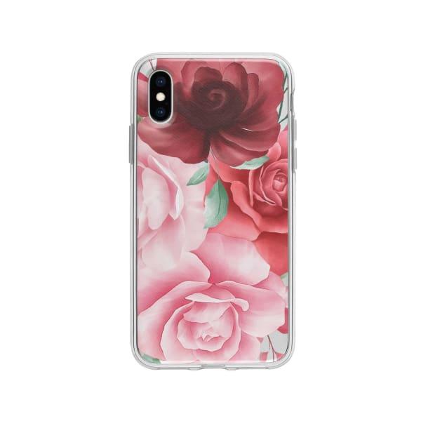 Coque Pour iPhone X Roses - Coque Wiqeo 10€-15€, Albert Dupont, Fleur, iPhone X Wiqeo, Déstockeur de Coques Pour iPhone