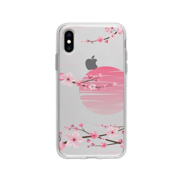 Coque Pour iPhone X Sakura Blanc - Coque Wiqeo 10€-15€, Albert Dupont, Fleur, iPhone X Wiqeo, Déstockeur de Coques Pour iPhone