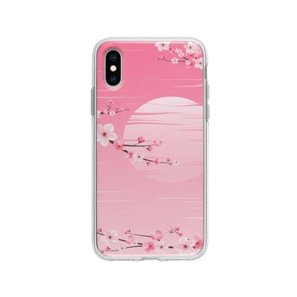 Coque Pour iPhone X Sakura - Coque Wiqeo 10€-15€, Albert Dupont, Fleur, iPhone X Wiqeo, Déstockeur de Coques Pour iPhone