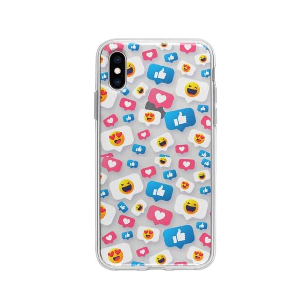 Coque Pour iPhone X Smileys - Coque Wiqeo 10€-15€, Géraud Fournier, iPhone X, Mignon, Motif Wiqeo, Déstockeur de Coques Pour iPhone