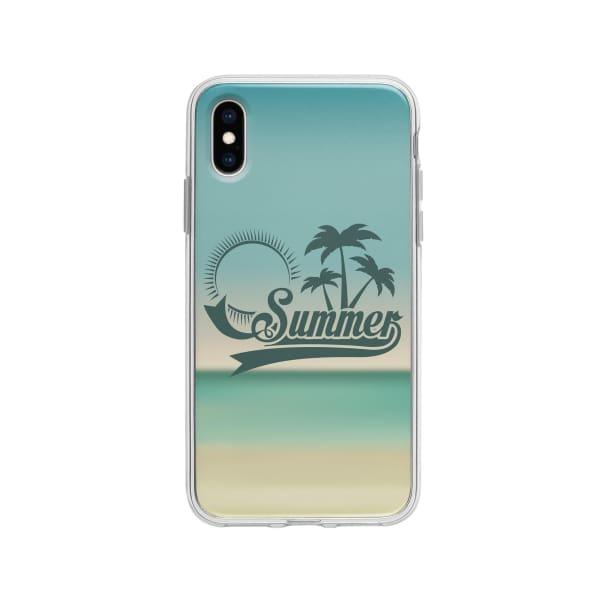 Coque Pour iPhone X Summer - Coque Wiqeo 10€-15€, Estelle Adam, iPhone X, Motif Wiqeo, Déstockeur de Coques Pour iPhone