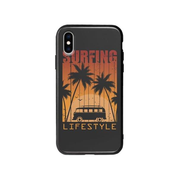 Coque Pour iPhone X "Surfing Lifestyle" - Coque Wiqeo 10€-15€, Estelle Adam, Illustration, iPhone X, Motif Wiqeo, Déstockeur de Coques Pour iPhone