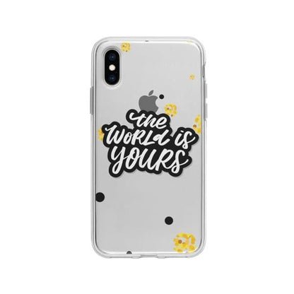 Coque Pour iPhone X "The World Is Yours" - Coque Wiqeo 10€-15€, Estelle Adam, iPhone X, Motif Wiqeo, Déstockeur de Coques Pour iPhone