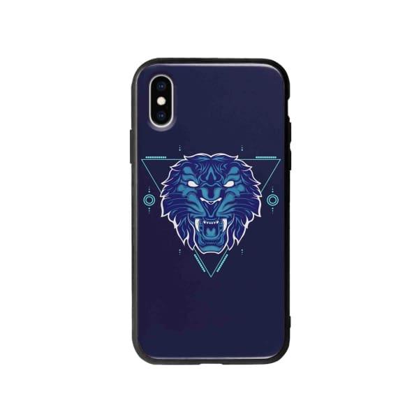 Coque Pour iPhone X Tigre Géométrique - Coque Wiqeo 10€-15€, Estelle Adam, Illustration, iPhone X, Motif Wiqeo, Déstockeur de Coques Pour iPhone