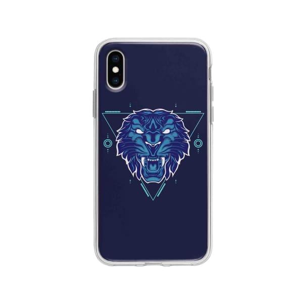 Coque Pour iPhone X Tigre Géométrique - Coque Wiqeo 10€-15€, Estelle Adam, Illustration, iPhone X, Motif Wiqeo, Déstockeur de Coques Pour iPhone