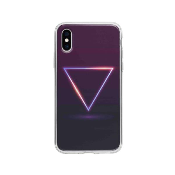 Coque Pour iPhone X Triangle Néon - Coque Wiqeo 10€-15€, Estelle Adam, Illustration, iPhone X, Motif Wiqeo, Déstockeur de Coques Pour iPhone