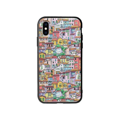 Coque Pour iPhone X Ville - Coque Wiqeo 10€-15€, Estelle Adam, Illustration, iPhone X Wiqeo, Déstockeur de Coques Pour iPhone