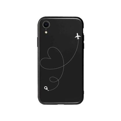 Coque Pour iPhone XR Avion Cœur - Coque Wiqeo 10€-15€, Estelle Adam, Illustration, iPhone XR Wiqeo, Déstockeur de Coques Pour iPhone