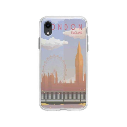 Coque Pour iPhone XR Big Ben & London Eye - Coque Wiqeo 10€-15€, Estelle Adam, Illustration, iPhone XR, Voyage Wiqeo, Déstockeur de Coques Pour iPhone