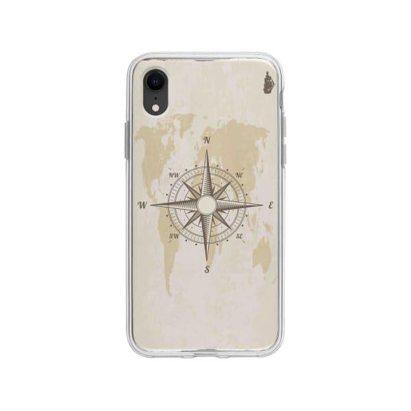 Coque Pour iPhone XR Boussole Nautique - Coque Wiqeo 10€-15€, Estelle Adam, Illustration, iPhone XR Wiqeo, Déstockeur de Coques Pour iPhone