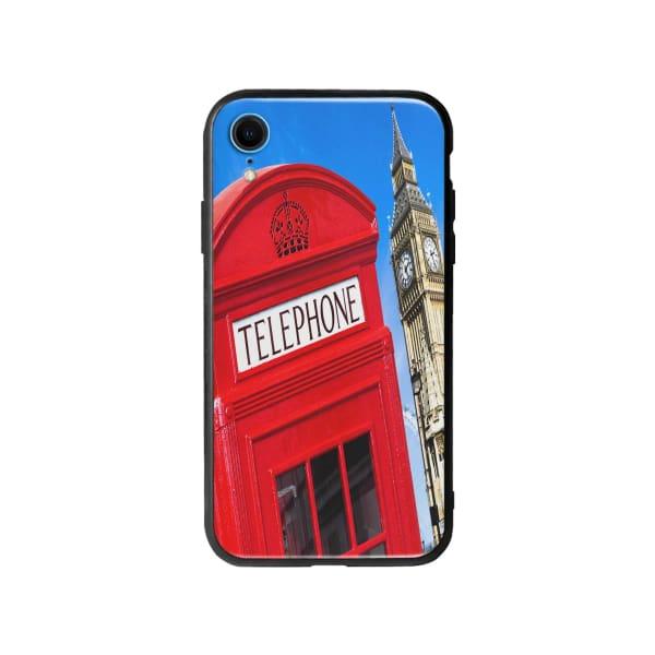 Coque Pour iPhone XR Cabine Téléphonique - Coque Wiqeo 10€-15€, Estelle Adam, Illustration, iPhone XR, U.K. Wiqeo, Déstockeur de Coques Pour iPhone