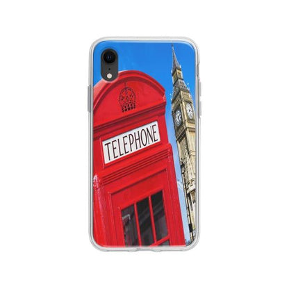 Coque Pour iPhone XR Cabine Téléphonique - Coque Wiqeo 10€-15€, Estelle Adam, Illustration, iPhone XR, U.K. Wiqeo, Déstockeur de Coques Pour iPhone