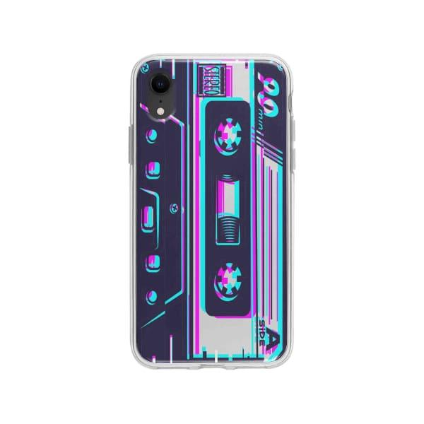 Coque Pour iPhone XR Cassette Glitché - Coque Wiqeo 10€-15€, Estelle Adam, Illustration, iPhone XR Wiqeo, Déstockeur de Coques Pour iPhone