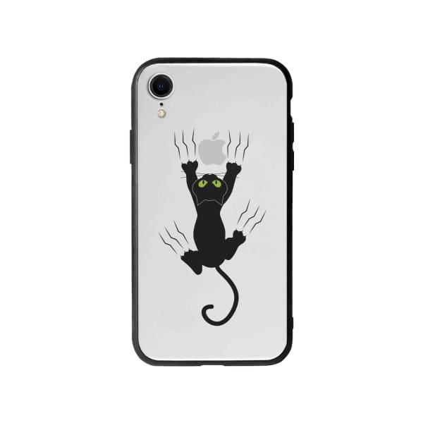 Coque Pour iPhone XR Chat Griffant - Coque Wiqeo 10€-15€, Géraud Fournier, Illustration, iPhone XR, Mignon Wiqeo, Déstockeur de Coques Pour iPhone