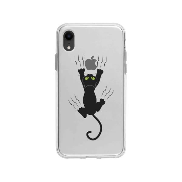 Coque Pour iPhone XR Chat Griffant - Coque Wiqeo 10€-15€, Géraud Fournier, Illustration, iPhone XR, Mignon Wiqeo, Déstockeur de Coques Pour iPhone