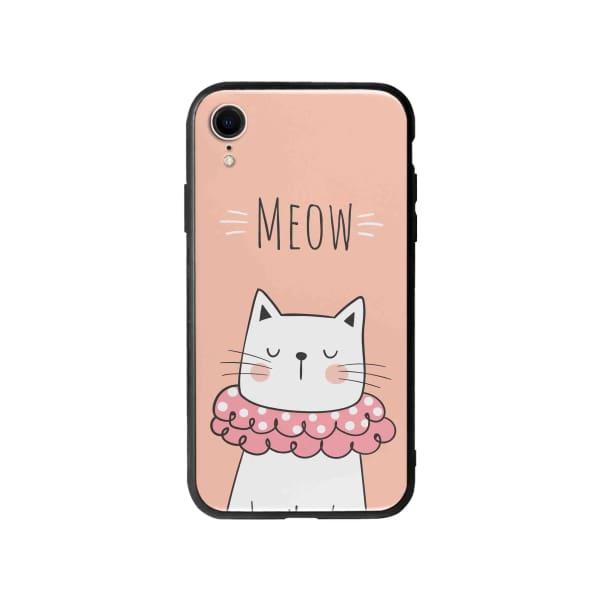 Coque Pour iPhone XR Chat Meow - Coque Wiqeo 10€-15€, Animaux, Géraud Fournier, iPhone XR, Mignon Wiqeo, Déstockeur de Coques Pour iPhone