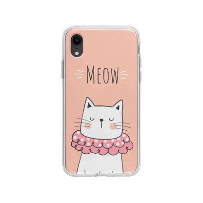 Coque Pour iPhone XR Chat Meow - Coque Wiqeo 10€-15€, Animaux, Géraud Fournier, iPhone XR, Mignon Wiqeo, Déstockeur de Coques Pour iPhone