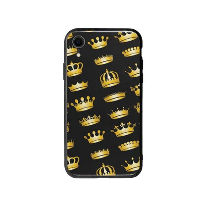 Coque Pour iPhone XR Couronnes Dorées - Coque Wiqeo 10€-15€, Estelle Adam, iPhone XR, Motif Wiqeo, Déstockeur de Coques Pour iPhone