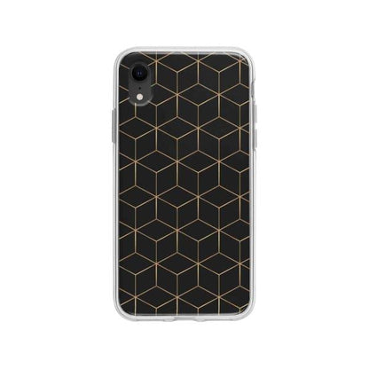 Coque Pour iPhone XR Cubes et Hexagones - Coque Wiqeo 10€-15€, Estelle Adam, iPhone XR, Motif Wiqeo, Déstockeur de Coques Pour iPhone