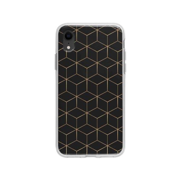 Coque Pour iPhone XR Cubes et Hexagones - Coque Wiqeo 10€-15€, Estelle Adam, iPhone XR, Motif Wiqeo, Déstockeur de Coques Pour iPhone