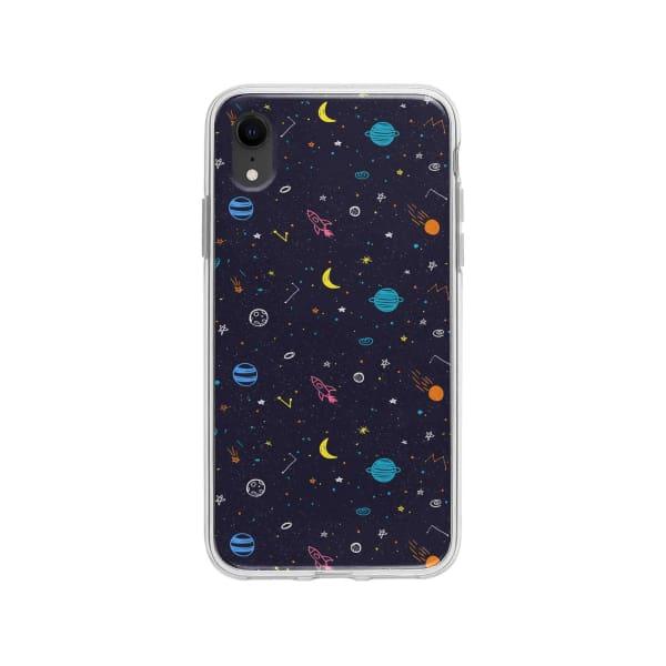 Coque Pour iPhone XR Dessin Galactique - Coque Wiqeo 10€-15€, Estelle Adam, Illustration, iPhone XR, Motif Wiqeo, Déstockeur de Coques Pour iPhone