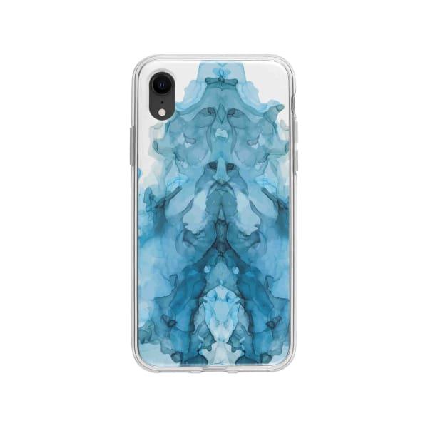 Coque Pour iPhone XR Encre Bleu - Coque Wiqeo 10€-15€, Estelle Adam, iPhone XR, Motif Wiqeo, Déstockeur de Coques Pour iPhone