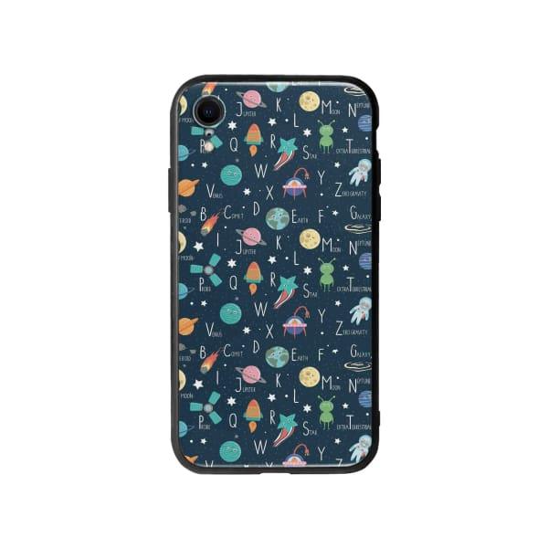 Coque Pour iPhone XR Espace Alphabet - Coque Wiqeo 10€-15€, Estelle Adam, Illustration, iPhone XR, Motif Wiqeo, Déstockeur de Coques Pour iPhone