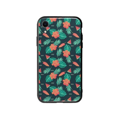 Coque Pour iPhone XR Été Floral - Coque Wiqeo 10€-15€, Estelle Adam, Feuilles, Fleur, iPhone XR, Motif Wiqeo, Déstockeur de Coques Pour iPhone