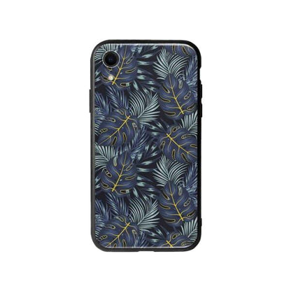 Coque Pour iPhone XR Feuilles Bleuâtres - Coque Wiqeo 10€-15€, Estelle Adam, Feuilles, iPhone XR, Motif Wiqeo, Déstockeur de Coques Pour iPhone