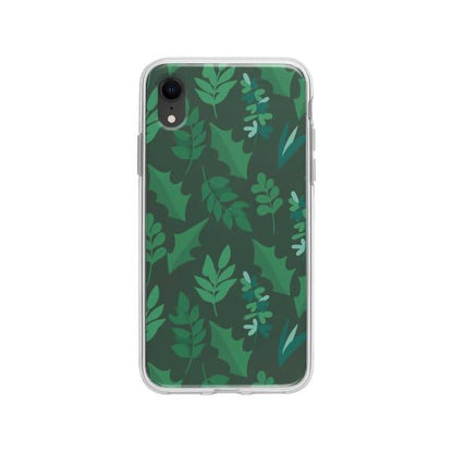 Coque Pour iPhone XR Feuilles d'hiver - Coque Wiqeo 10€-15€, Estelle Adam, Feuilles, iPhone XR, Motif Wiqeo, Déstockeur de Coques Pour iPhone