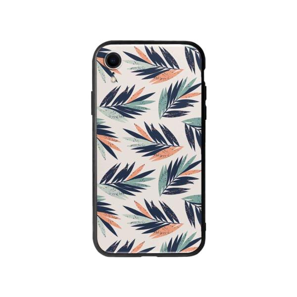 Coque Pour iPhone XR Feuilles Tropicales - Coque Wiqeo 10€-15€, Estelle Adam, Feuilles, iPhone XR, Motif Wiqeo, Déstockeur de Coques Pour iPhone