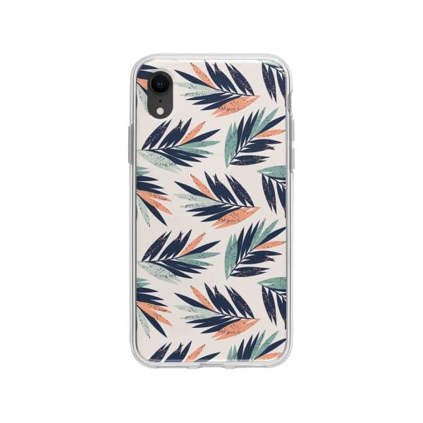 Coque Pour iPhone XR Feuilles Tropicales - Coque Wiqeo 10€-15€, Estelle Adam, Feuilles, iPhone XR, Motif Wiqeo, Déstockeur de Coques Pour iPhone