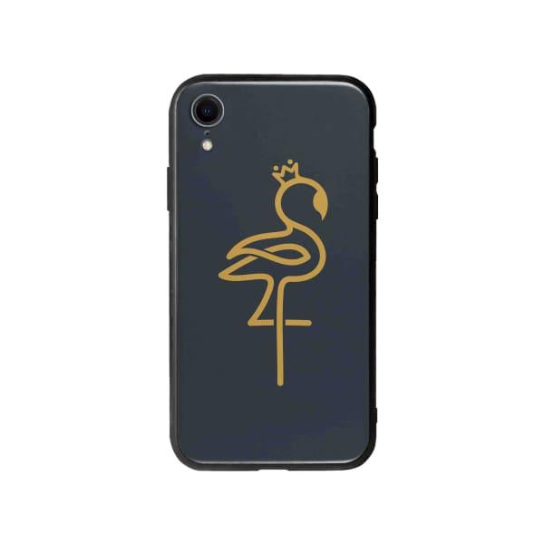 Coque Pour iPhone XR Flamant Rose Linéaire - Coque Wiqeo 10€-15€, Animaux, Estelle Adam, iPhone XR, Motif Wiqeo, Déstockeur de Coques Pour iPhone