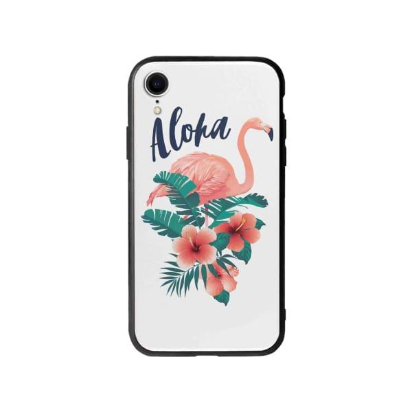 Coque Pour iPhone XR Flamant Rose Tropical - Coque Wiqeo 10€-15€, Estelle Adam, Feuilles, iPhone XR, Motif Wiqeo, Déstockeur de Coques Pour iPhone