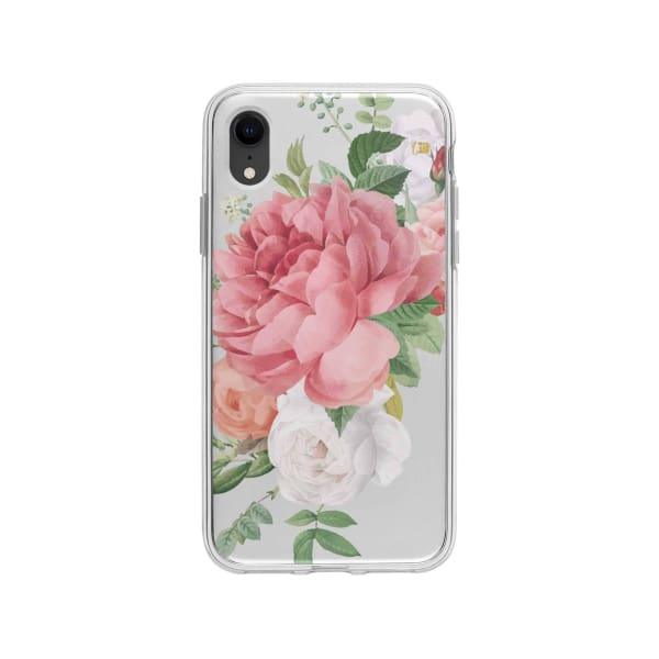 Coque Pour iPhone XR Fleurs - Transparent