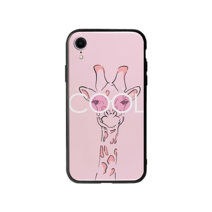 Coque Pour iPhone XR Girafe Cool - Coque Wiqeo 10€-15€, Animaux, Estelle Adam, Illustration, iPhone XR Wiqeo, Déstockeur de Coques Pour iPhone