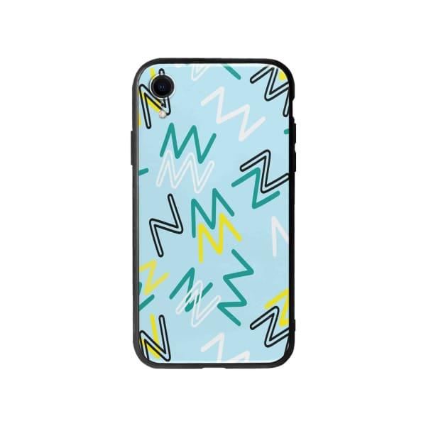 Coque Pour iPhone XR Gribouillis Géométrique - Coque Wiqeo 10€-15€, Estelle Adam, iPhone XR, Motif Wiqeo, Déstockeur de Coques Pour iPhone