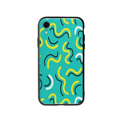 Coque Pour iPhone XR Griffonnages Turquois - Coque Wiqeo 10€-15€, Estelle Adam, iPhone XR, Motif Wiqeo, Déstockeur de Coques Pour iPhone