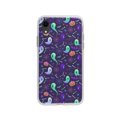 Coque Pour iPhone XR Halloween Fantôme - Coque Wiqeo 10€-15€, Estelle Adam, iPhone XR, Motif Wiqeo, Déstockeur de Coques Pour iPhone