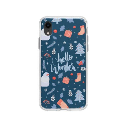 Coque Pour iPhone XR "Hello Winter" - Coque Wiqeo 10€-15€, Estelle Adam, iPhone XR, Motif Wiqeo, Déstockeur de Coques Pour iPhone