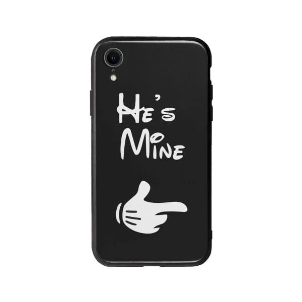 Coque Pour iPhone XR "He's Mine" - Coque Wiqeo 10€-15€, Couple, iPhone XR, Mireille Lachapelle Wiqeo, Déstockeur de Coques Pour iPhone