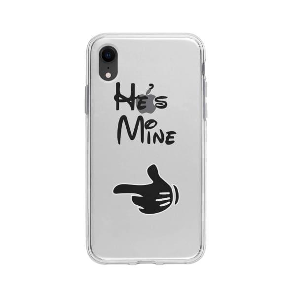 Coque Pour iPhone XR "He's Mine" - Coque Wiqeo 10€-15€, Couple, iPhone XR, Mireille Lachapelle Wiqeo, Déstockeur de Coques Pour iPhone