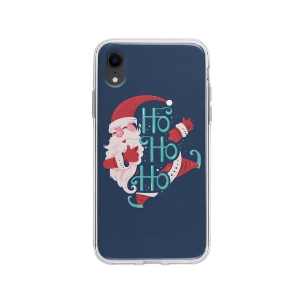 Coque Pour iPhone XR Ho Ho Ho Père Noël - Coque Wiqeo 10€-15€, Estelle Adam, iPhone XR, Motif, Noël Wiqeo, Déstockeur de Coques Pour iPhone