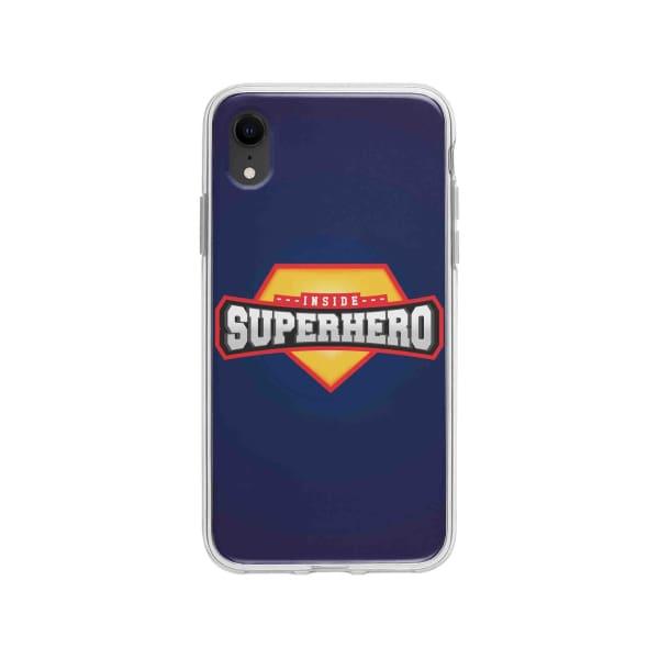 Coque Pour iPhone XR "Inside Superhero" - Coque Wiqeo 10€-15€, Estelle Adam, Illustration, iPhone XR Wiqeo, Déstockeur de Coques Pour iPhone