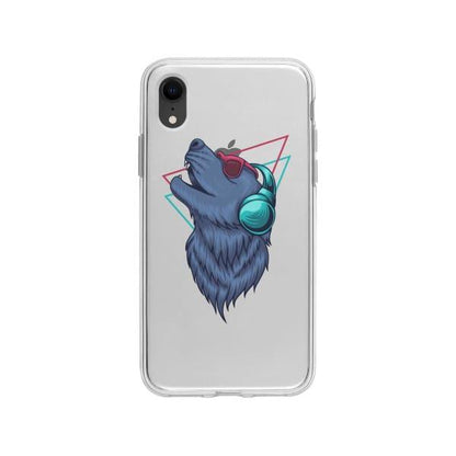 Coque Pour iPhone XR Loup Extatique - Coque Wiqeo 10€-15€, Estelle Adam, Illustration, iPhone XR, Motif Wiqeo, Déstockeur de Coques Pour iPhone