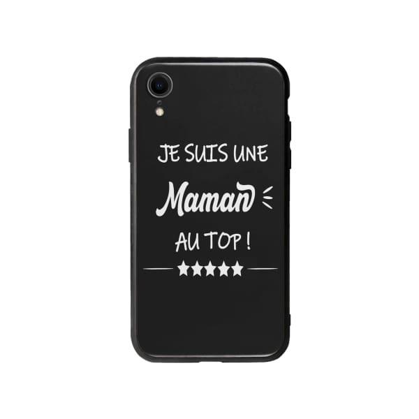 Coque Pour iPhone XR "Maman au Top" - Coque Wiqeo 10€-15€, Géraud Fournier, iPhone XR, Mignon Wiqeo, Déstockeur de Coques Pour iPhone