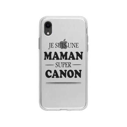 Coque Pour iPhone XR "Maman Canon" - Coque Wiqeo 10€-15€, Géraud Fournier, iPhone XR, Mignon Wiqeo, Déstockeur de Coques Pour iPhone